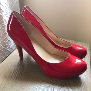 Marc Fisher Red Closed Toe Pumps